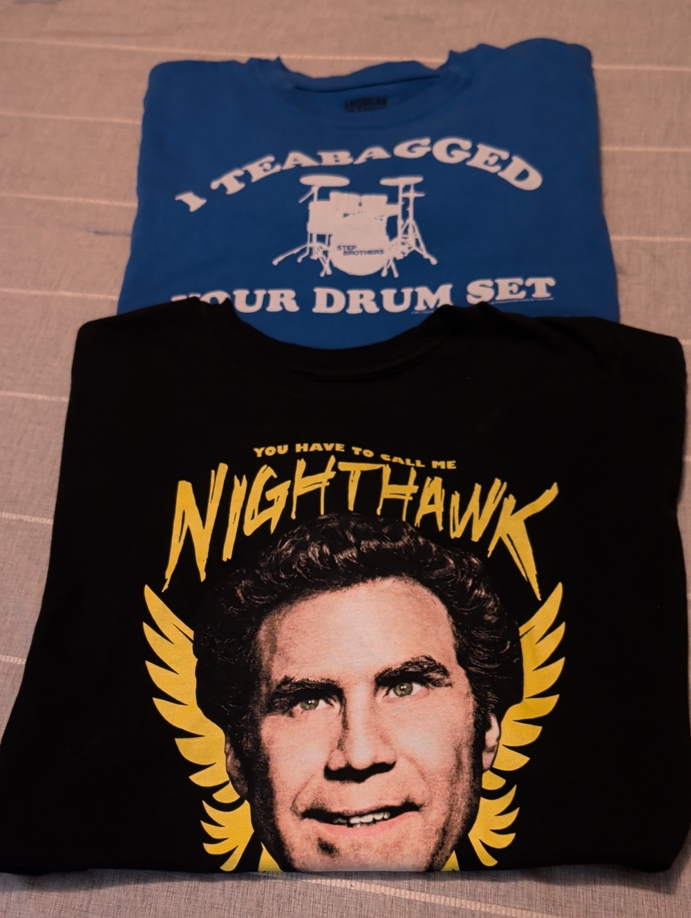 A Set of Two Step Brothers Graphic Tee Shirts
